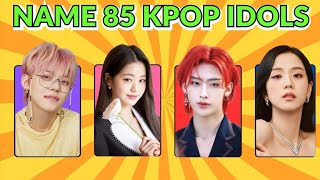 CAN YOU GUESS 85 KPOP IDOLS IN 1 SECOND | K-pop GAMES | Name the Kpop idols | KPOP QUIZ | KPOP QUIZ