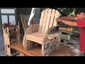 Amazing Design Ideas Woodworking Projects Cheap // Build Modern Outdoor Chair From Wooden Cable Coil