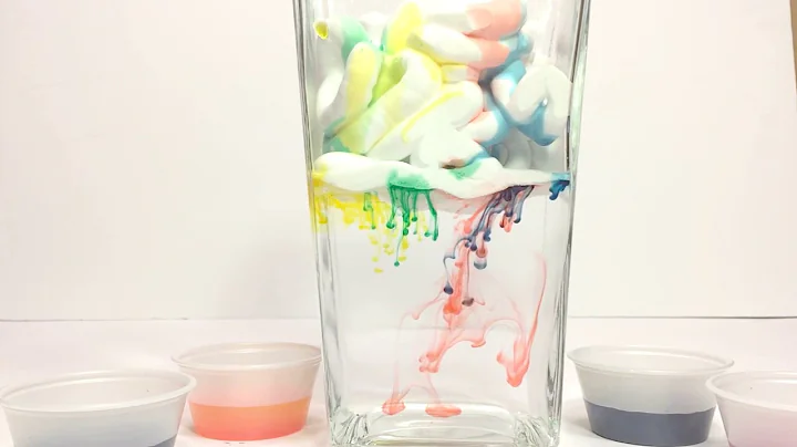 Shaving Cream Rain Clouds experiment (Rain cloud in a jar science)