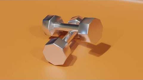 Creating Realistic 3D Dumbbells in Blender Tutorial in easy steps