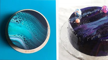 Most Satisfying Mirror Glaze Cake Amazing Cake Decorating Compilation 2019| So Yummy Cake