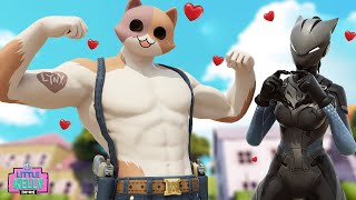 LYNX FALLS IN LOVE WITH THE NEW BOY MEOWSCLES | Fortnite Short film