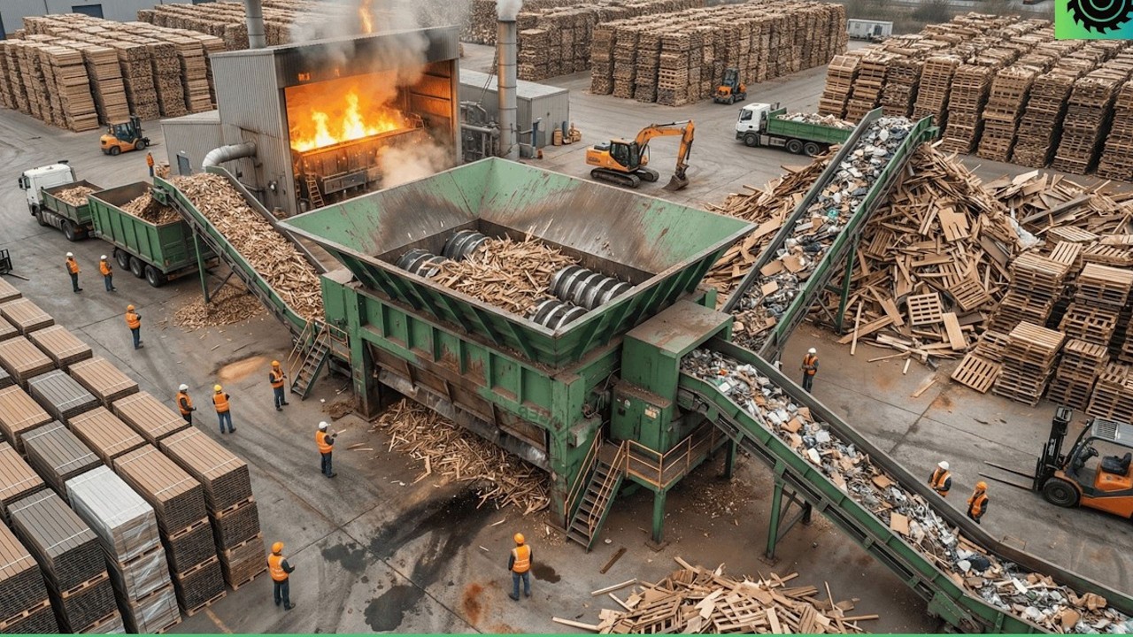 Dentro de la fábrica de reciclaje cómo se fabrican las tarimas de composite a partir de residuos de