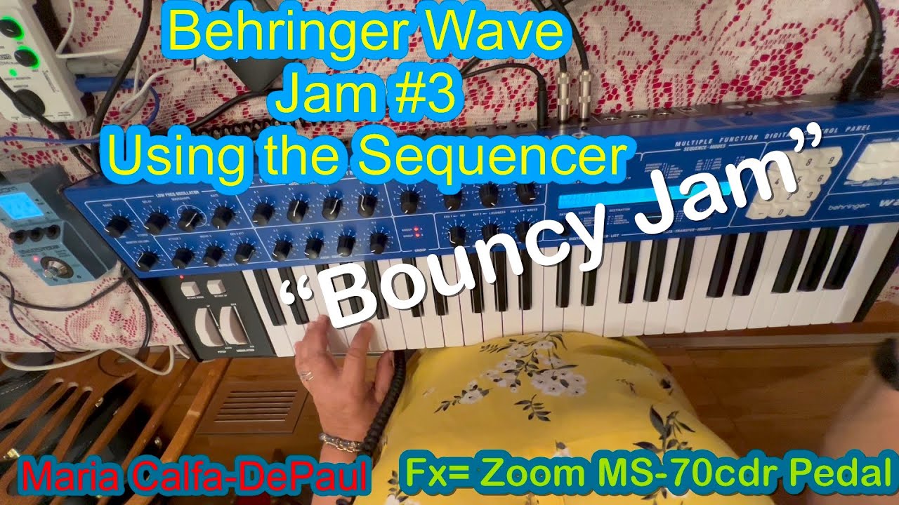 Behringer WAVE / Using Sequencer : Bouncy Jam - YouTube
