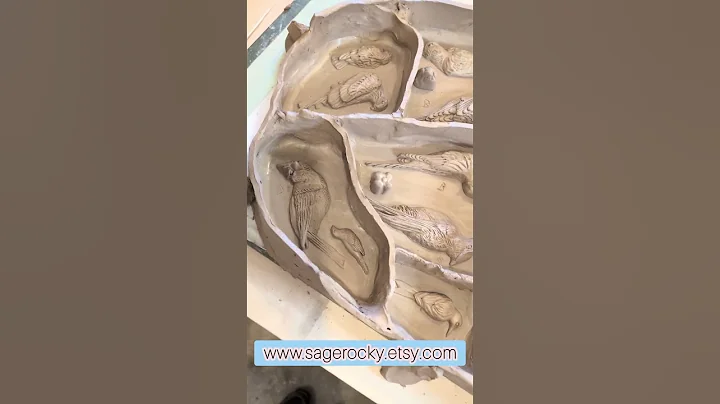 Making Plaster Mold of Birds from Clay #ceramic #ceramicsculpture #pottery #birds #birdlover