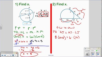 Geo: Unit 10 Day 6- Special Segments in Circles
