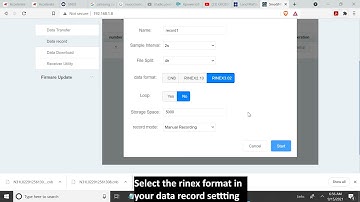 GNSS TUTORIAL HOW TO LOG STATIC DATA IN RINEX FORMAT WITH COMNAV N3 RECEIVER