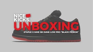 UNBOXING the Staple x Nike SB Dunk Low Pro &quot;Black Pigeon&quot;