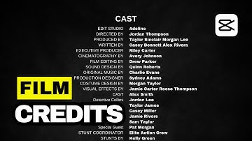 How to Create PROFESSIONAL Rolling Film Credits in CapCut! (Step-by-Step Tutorial)#CapCut