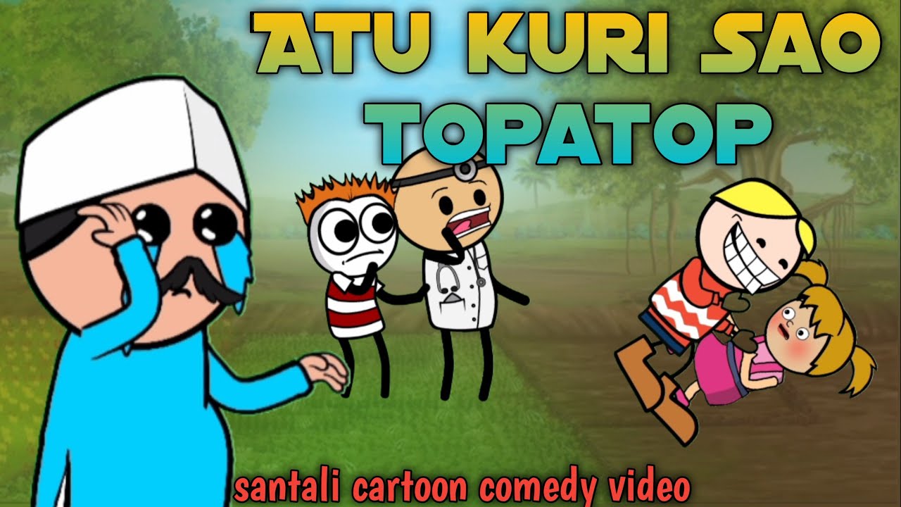 Atu kuri Sao topatop || Santali cartoon || Funny cartoon comedy video 2025 ||@HeralBabu
