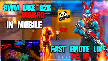 PANDA MOUSE PRO 🐼  DOUBLE SNIPER  MACRO SETTING 🖥 #freefire #pandamousepro #mobilpc #pcgaming