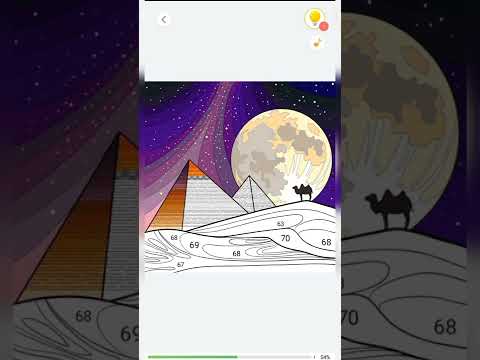 пирамиды!раскраска по номерам!раскраска !#антистресс,coloring book