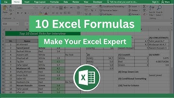 10 Excel Formula used daily at WORK (Excel formula for job interview) AR Computer Guide