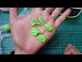 Five types of leaves(part 1) form italian clay/air dry clay/porcelain clay