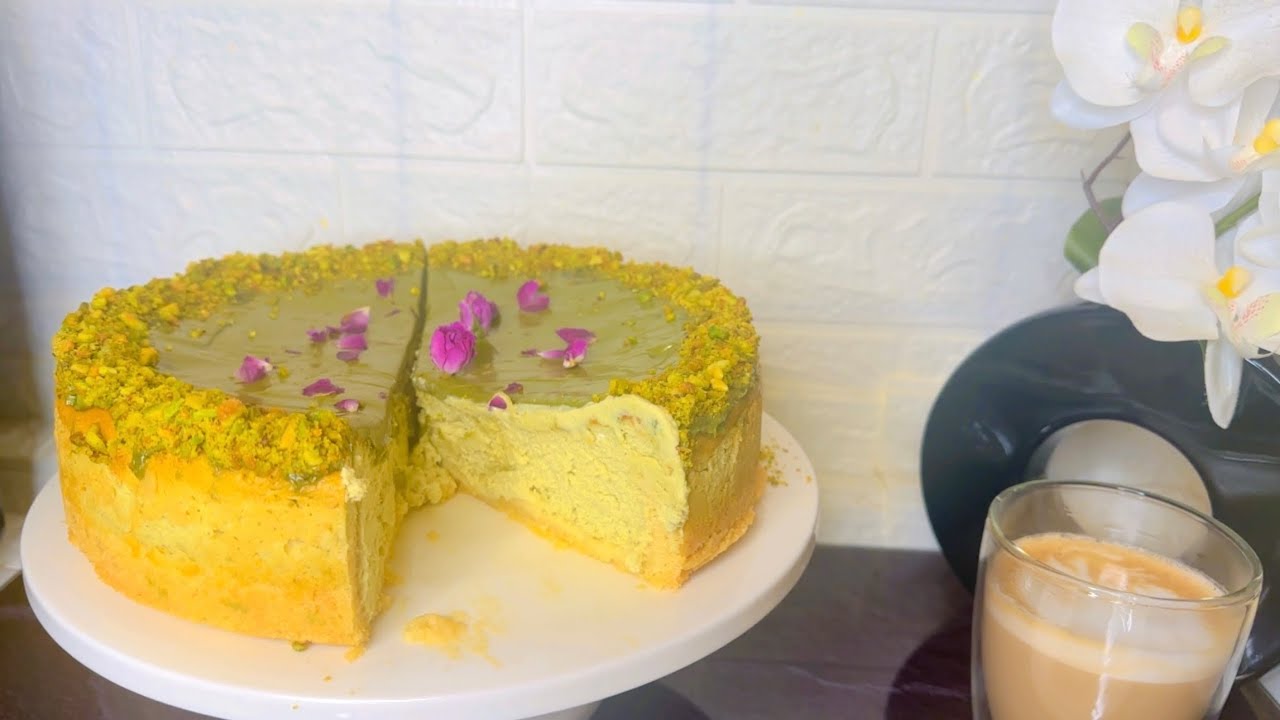 Pistachio Cheesecake- چیز کیک پسته