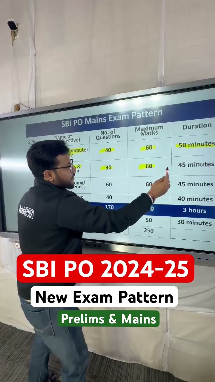 SBI PO New Exam Pattern?#sbipo #sbiponotification2024 #sbipoexampattern #adda247 #trending #sbi