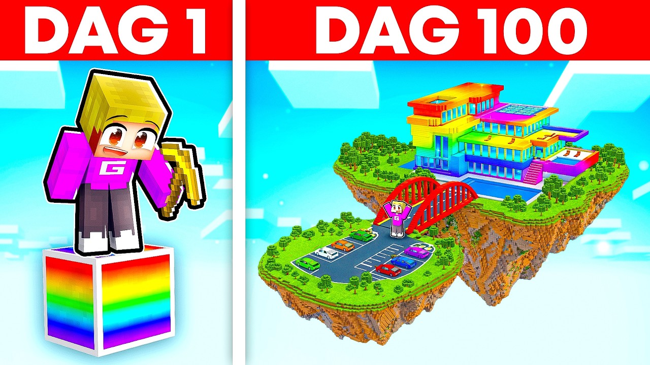 100 Dagen Overleven Op Een OP Oneblock!