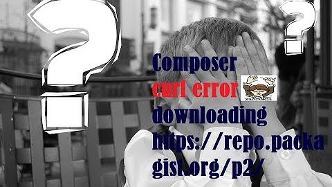 Composer\Downloader\TransportException curl error | Windows