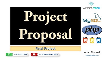 Project Proposal in Urdu by Arfan Shahzad