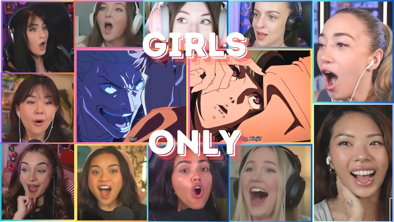 GIRLS REACT - JUJUTSU KAISEN SEASON 3 EPISODE 5 GIRLS REACTION MASHUP