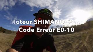 Shimano Steps 8000 E0-10 Error Message