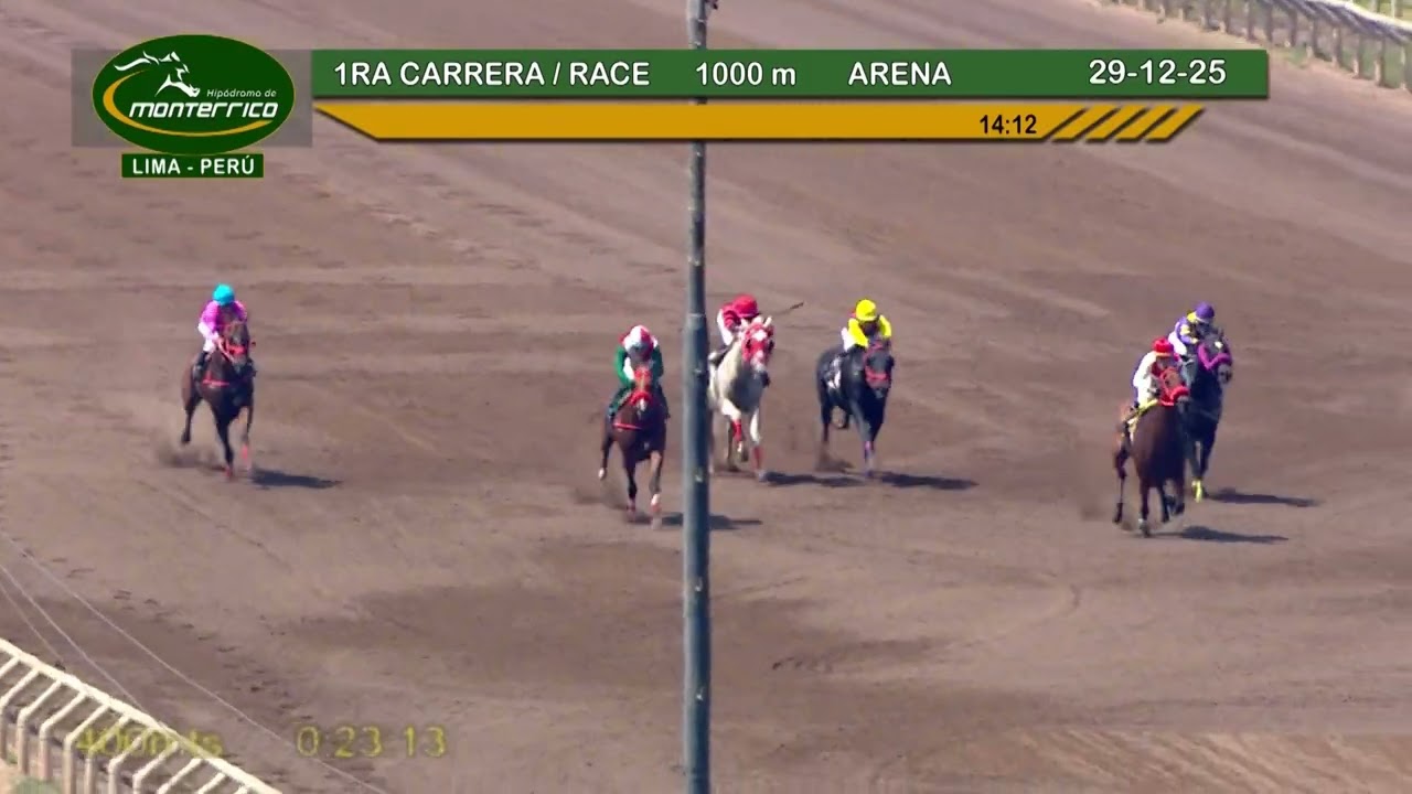 Hipódromo Monterrico  - 1ra Carrera 29 Diciembre 25