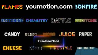 Text Stylizations Free Kinetic Type Kit (Ae, Pr, FCPX)