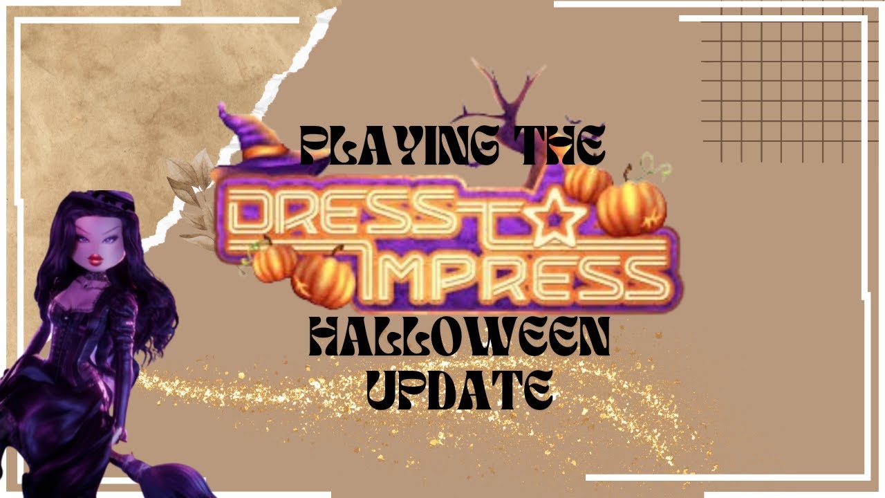 Playing the DRESS TO IMPRESS Halloween UPDATE - YouTube