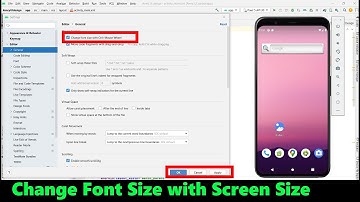 How to change change font size with screen size android studio || change the code display font size