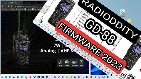 RADIODDITY GD-88 , FIRMWARE UPDATE 2023 - WHITE SCREEN FIX