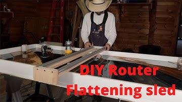 How to make a DIY Router sled / Flattening Jig / Router Jig