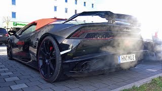 BRUTAL Lamborghini Huracan Spyder w/ LEVELLA X-Pipe Exhaust! REVS & POWER SLIDES!