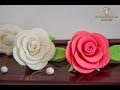Como hacer rosas de fondant.  EL PARAISO DE LOS SABORES