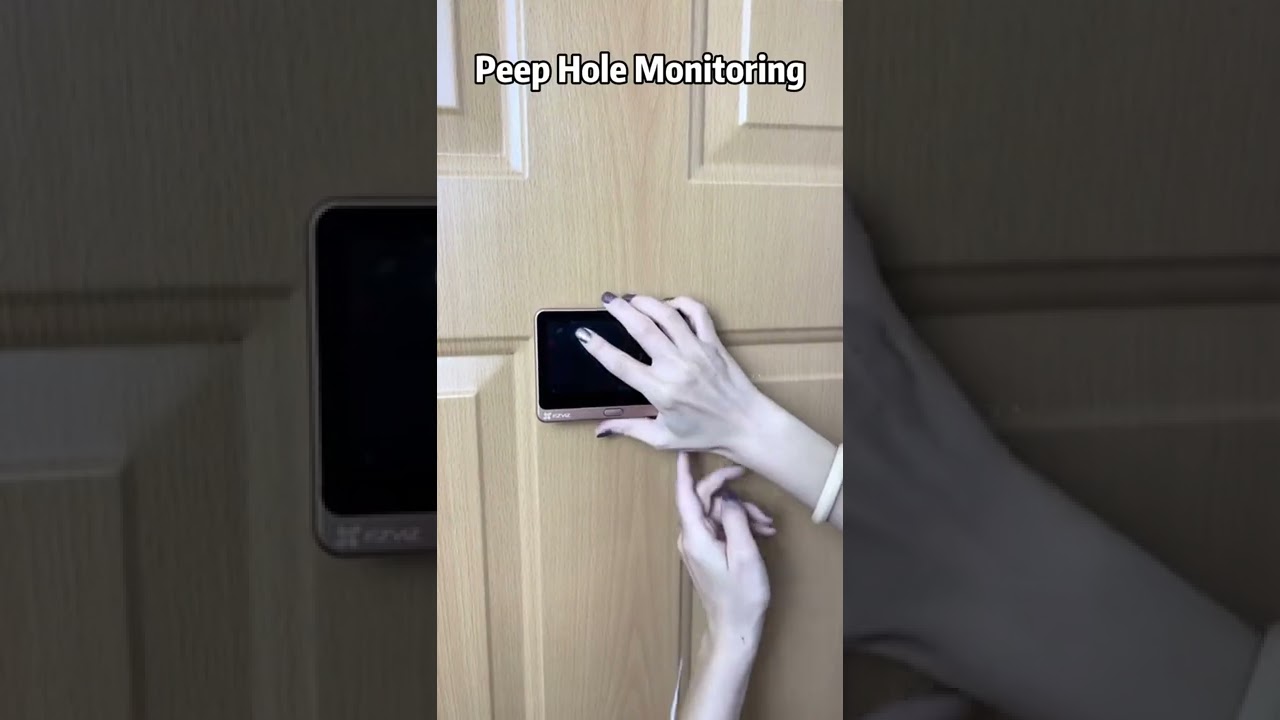 Smart Door Peephole Camera. Product Link in the Comments!
