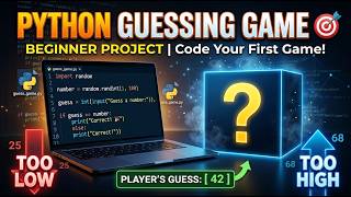 Python Number Guessing Game 🎯 | Beginner Python Project | Python Tutorial🐍🎯