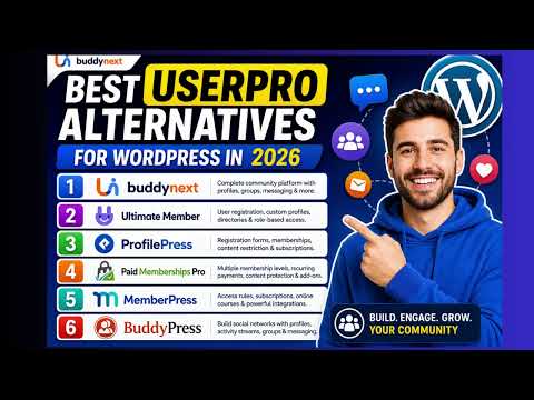 Best UserPro Alternatives for WordPress (2026) | Top 6 Membership & Community Plugins