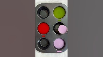 Guess the Color | Red + lime + lilac pink #colormixing #amazing
