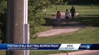 Part of popular Des Moines trail reopening