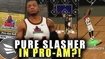Does A Pure Slasher Build Work In Pro-Am? Close Game! NBA 2K20 Pro-Am Gameplay