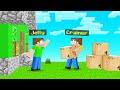 MOVING Into JELLY'S NEW Minecraft TOWN!