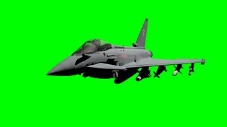 Free Green screen jet Eurofighter animated  HD screenshot 1