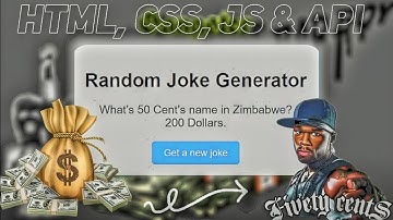 Random Joke Generator Using HTML, CSS, JavaScript & API | Step-by-Step Tutorial for Beginners