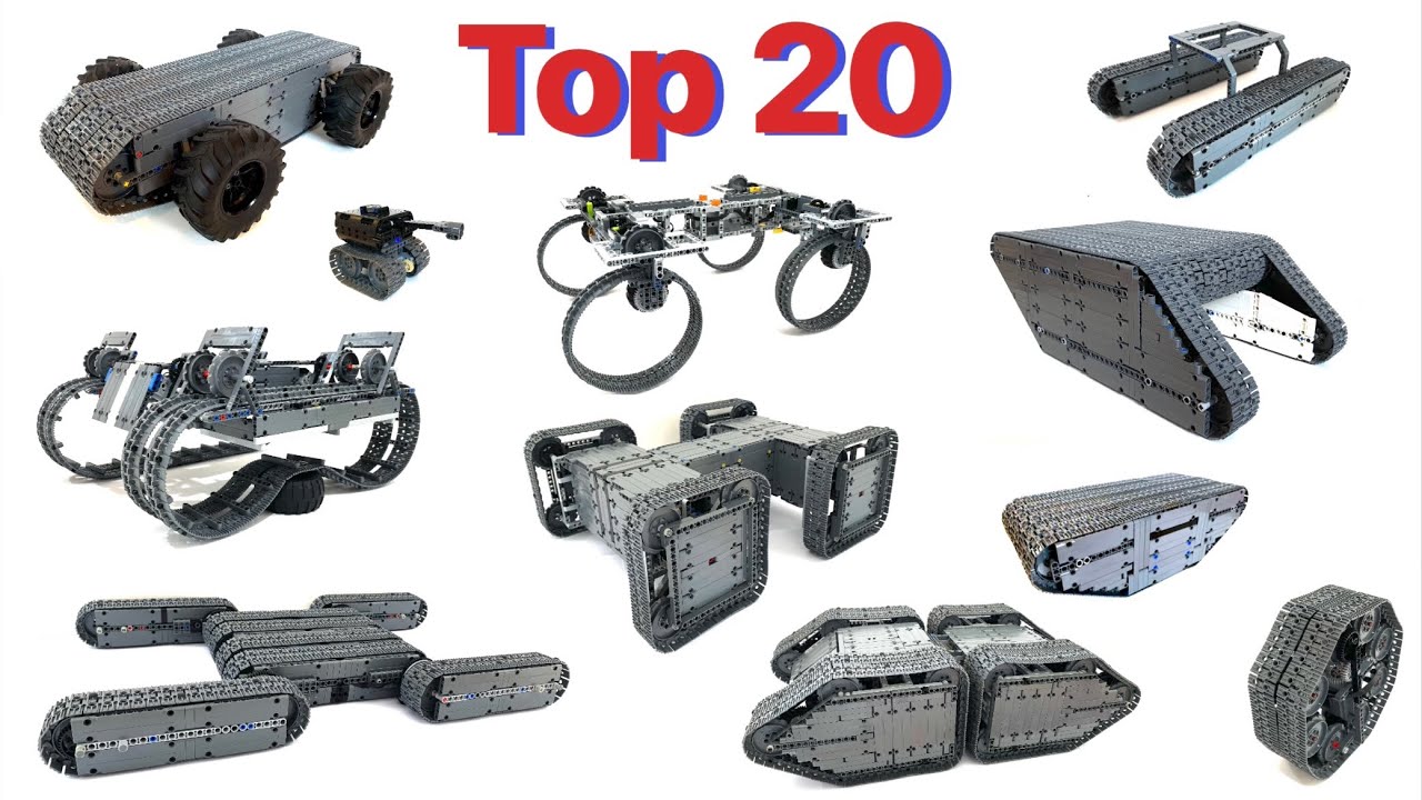 ⁣Top 20 Unique, Weird & Effective Lego Tanks / Tracked Vehicles