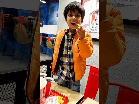 cute boy eating