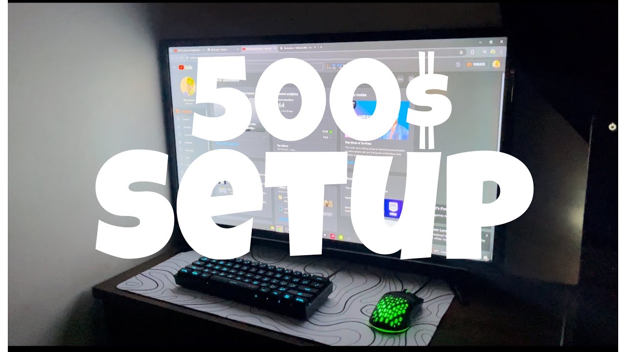 Set up from a 13 year old small youtuber (500$+) - YouTube