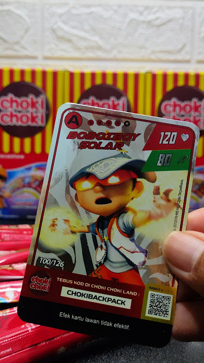 BBB SOLAR‼️ Kartu Boboiboy Galaxy Card Choki-Choki Monsta #shorts #boboiboy #monsta #chokichoki