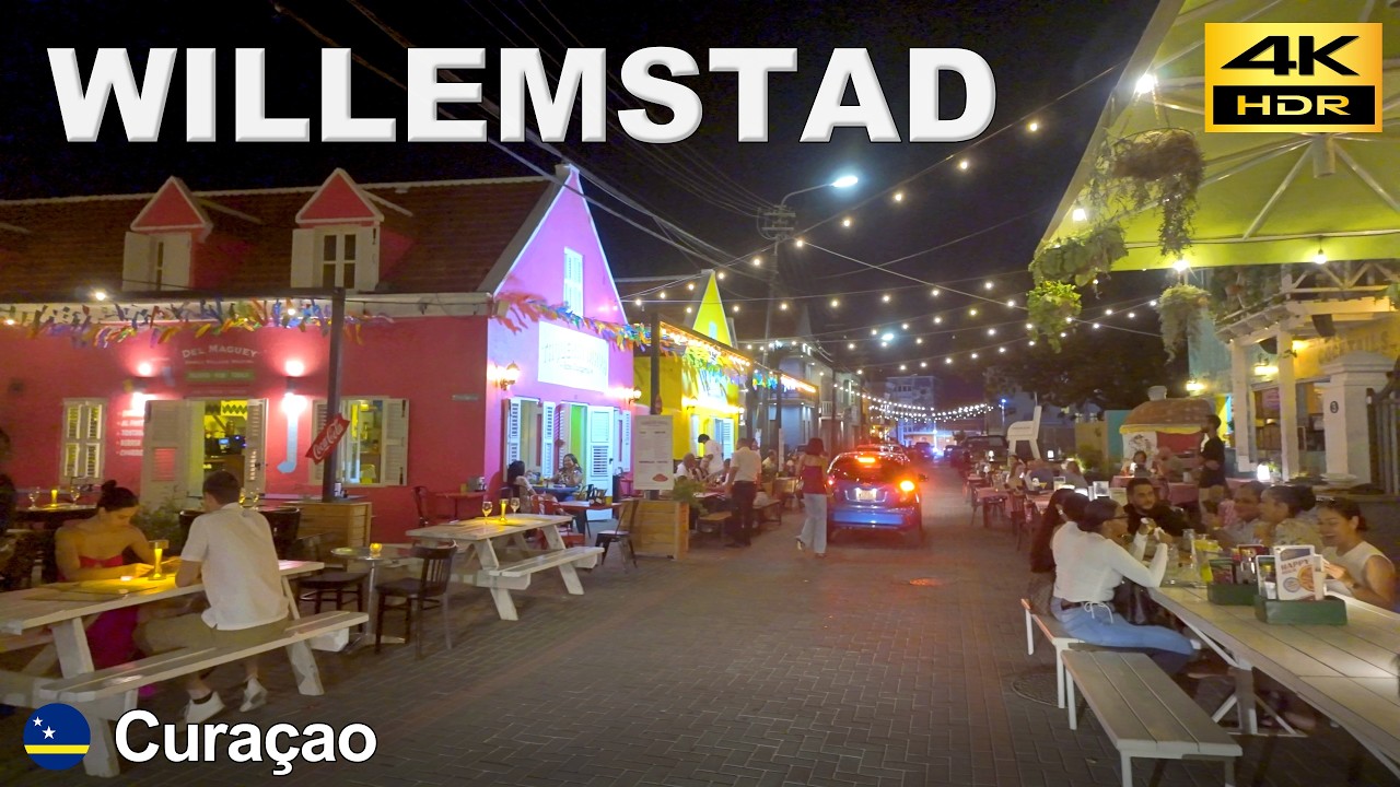 Кюрасао – прогулка 4K | Закат в карибском раю | Кюрасао 🇨🇼 окт 2024 [4K HDR]