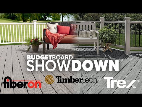 Budget Composite SHOWDOWN Trex vs TimberTech vs Fiberon // DECK SHOP SHORTS