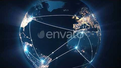 Global Business Concept of Connections and Information Transfer in the World | Motion Graphics -...
