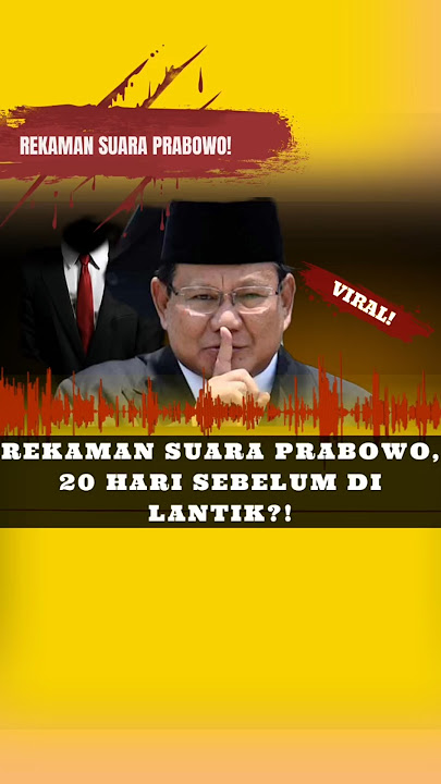 Download lagu 🔴 VIRAL❗REKAMAN SUARA PRABOWO MENJELANG PELANTIKAN?#prabowosubianto #prabowoterbaruhariini